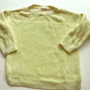 Girls neon yellow sweater